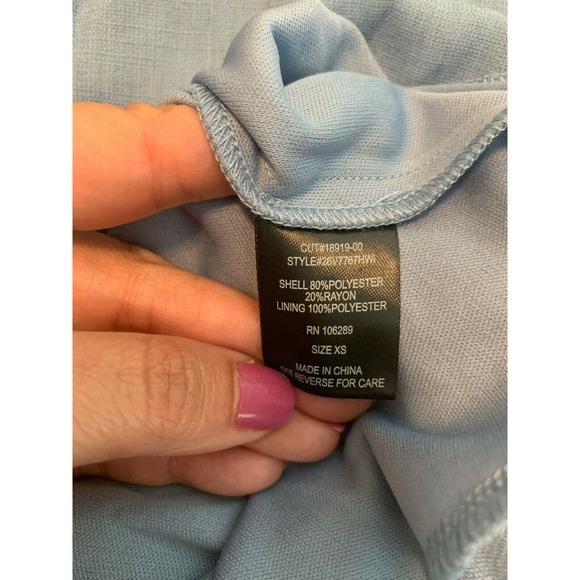 Trixxi Blue Ruffle Sleeveless Short Romper Size XS NWT - Picture 4 of 9